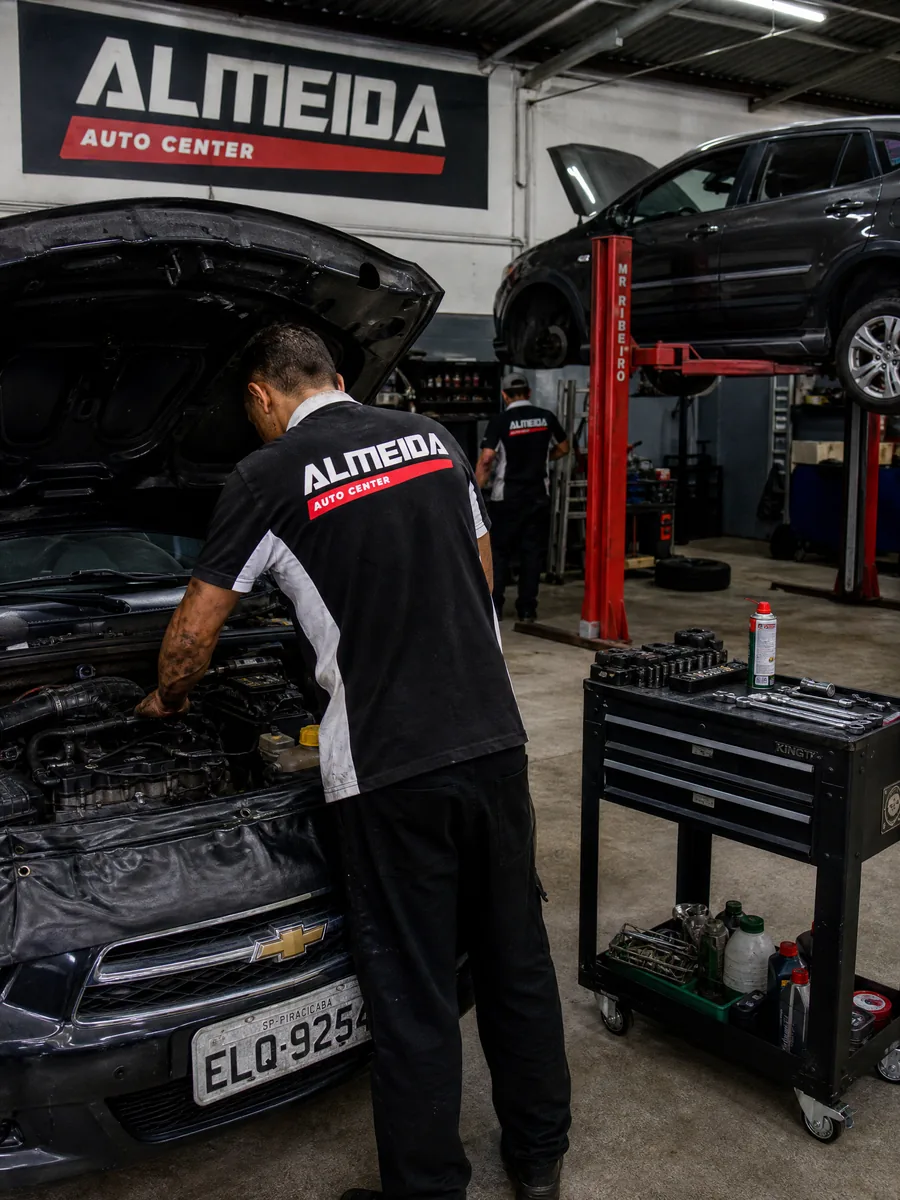 Serviço e estrutura do Almeida Auto Center